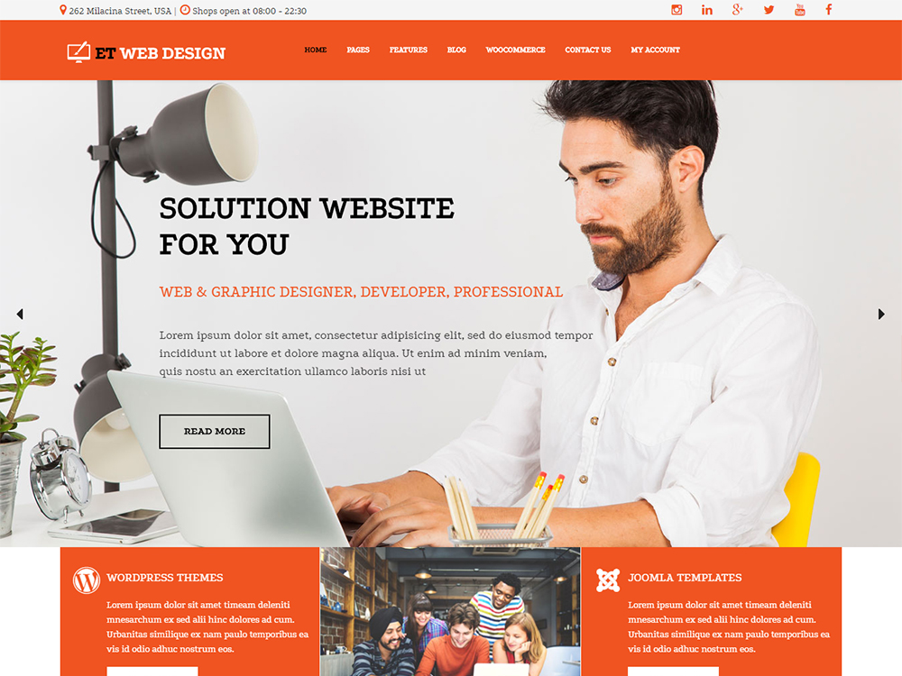 Top 10 Powerful WordPress Design Theme - JustFreeWPThemes