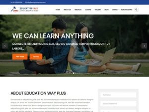 Free Education Way Wordpress Theme