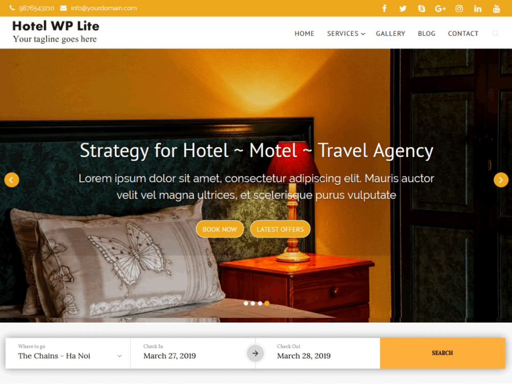 Top 15 Best Free WordPress Hotel Theme - JustFreeWPThemes