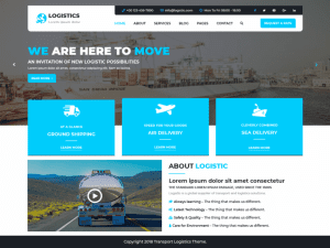 Free Logistic Transport Wordpress Theme