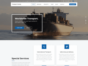 Free Transport Gravity Wordpress Theme