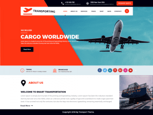 Free Transport Movers Wordpress Theme