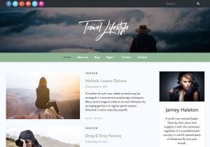 Free Travel Lifestyle Wordpress Theme