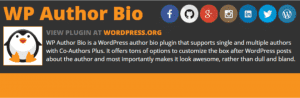 Wp Author Bio – Wordpress Plugin Wordpress Org