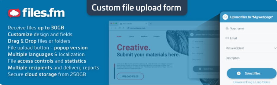 Customizable File Upload Form With Backend Cloud Storage – Wordpress Plugin Wordpress Org