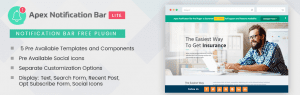 Responsive Notification Bar Plugin For Wordpress – Apex Notification Bar Lite – Wordpress Plugin Wordpress Org 1