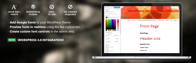 Wordpress Font Plugin