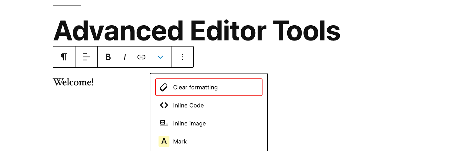 Advanced Editor Tools