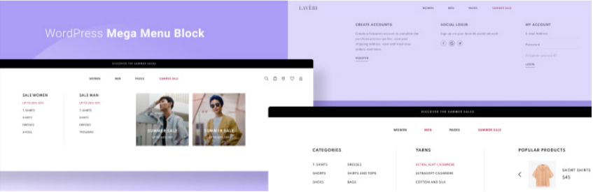Wordpress Mega Menu Block