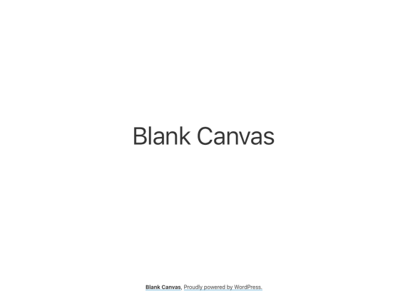 Blank Canvas