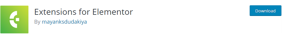 Extensions For Elementor