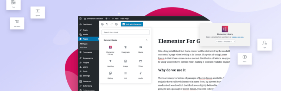 Elementor Blocks for Gutenberg