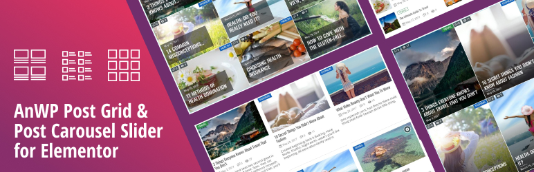 AnWP Post Grid and Post Carousel Slider for Elementor
