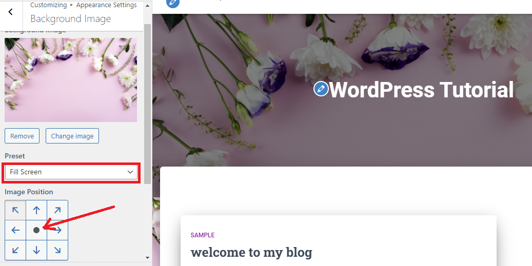 Add A Background Image In Wordpress 4