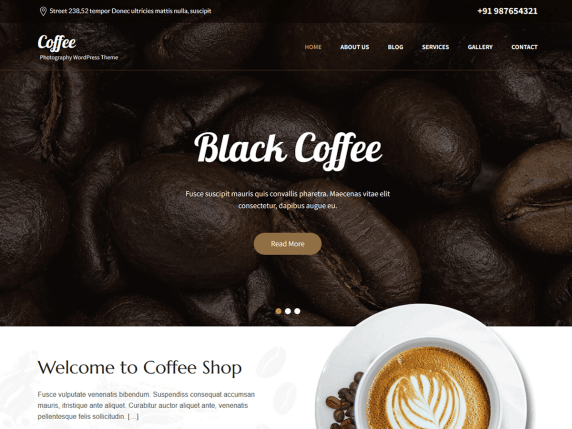 Wordpress Coffee Shop Theme 19