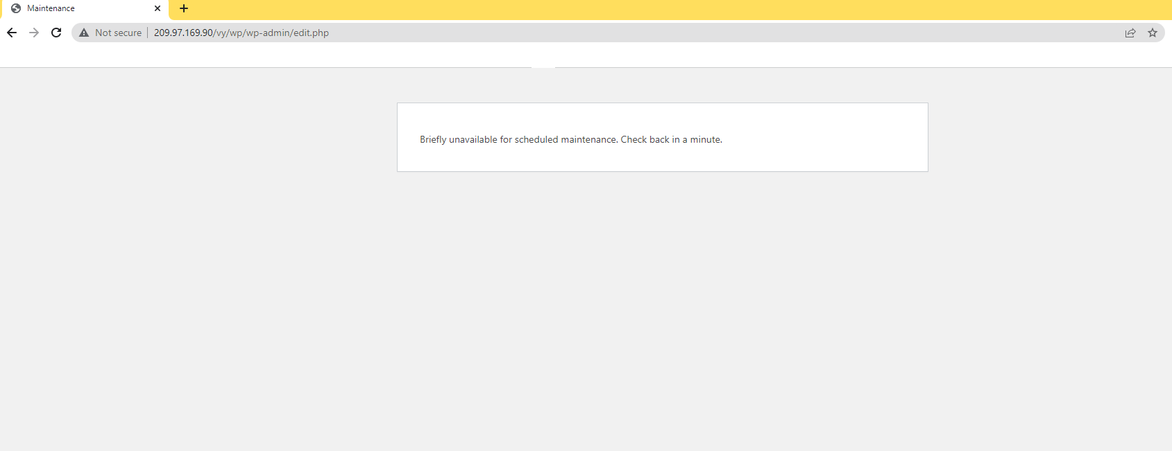 wordpress site stuck in maintenance mode