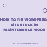 wordpress site stuck in maintenance mode