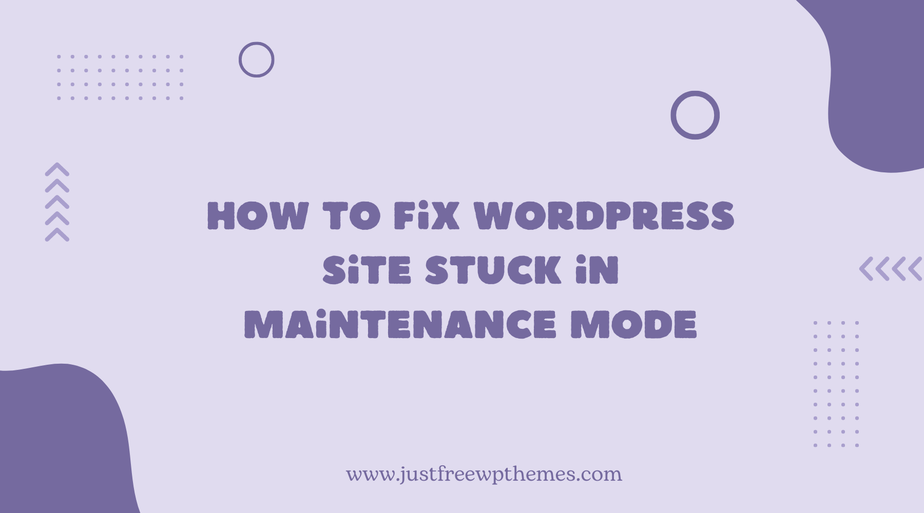 wordpress site stuck in maintenance mode