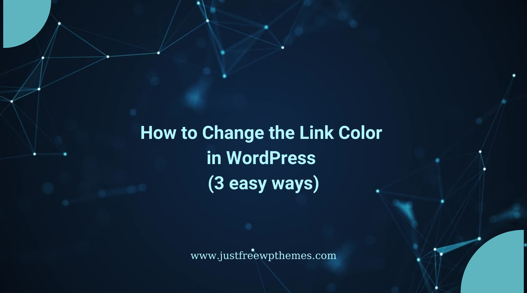 change the link color in wordpress