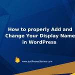 How to properly Change Your Display Name in WordPress