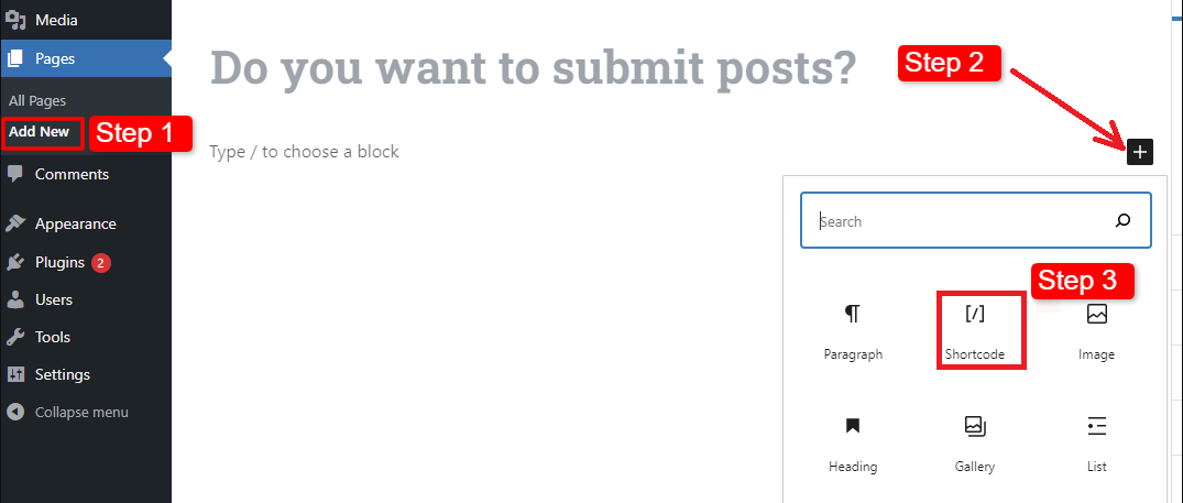 Enable Users To Submit Posts 4