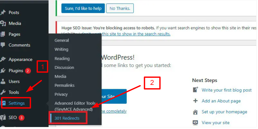 How To Easily Create 301 Redirects In Wordpress With Free Plugins?
