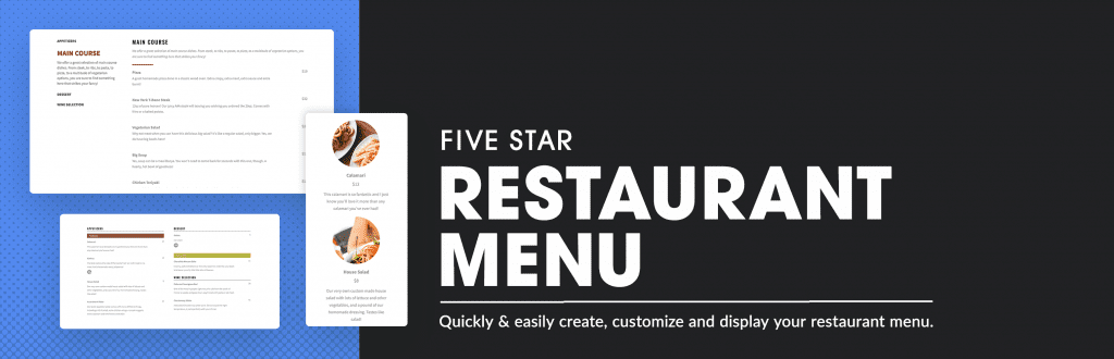 create a Restaurant Menu in WordPress 1