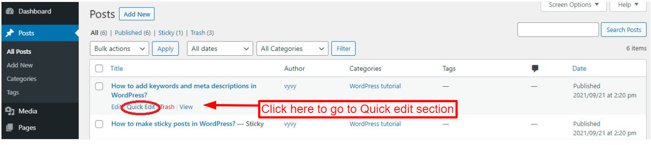 How To Make Sticky Posts In Wordpress?