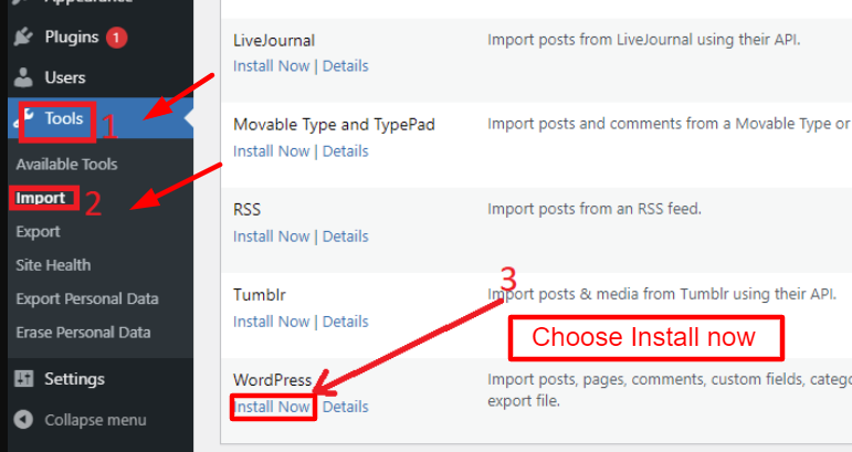 How to Export your WordPress site?