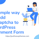 A simple way to add recaptcha to WordPress comment form