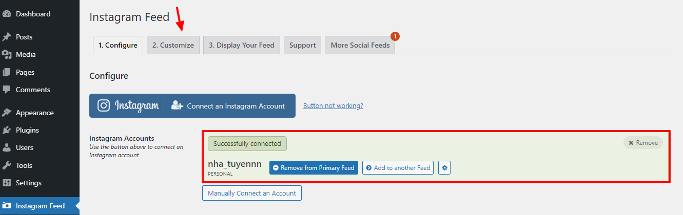 Embed Instagram In Wordpress 6