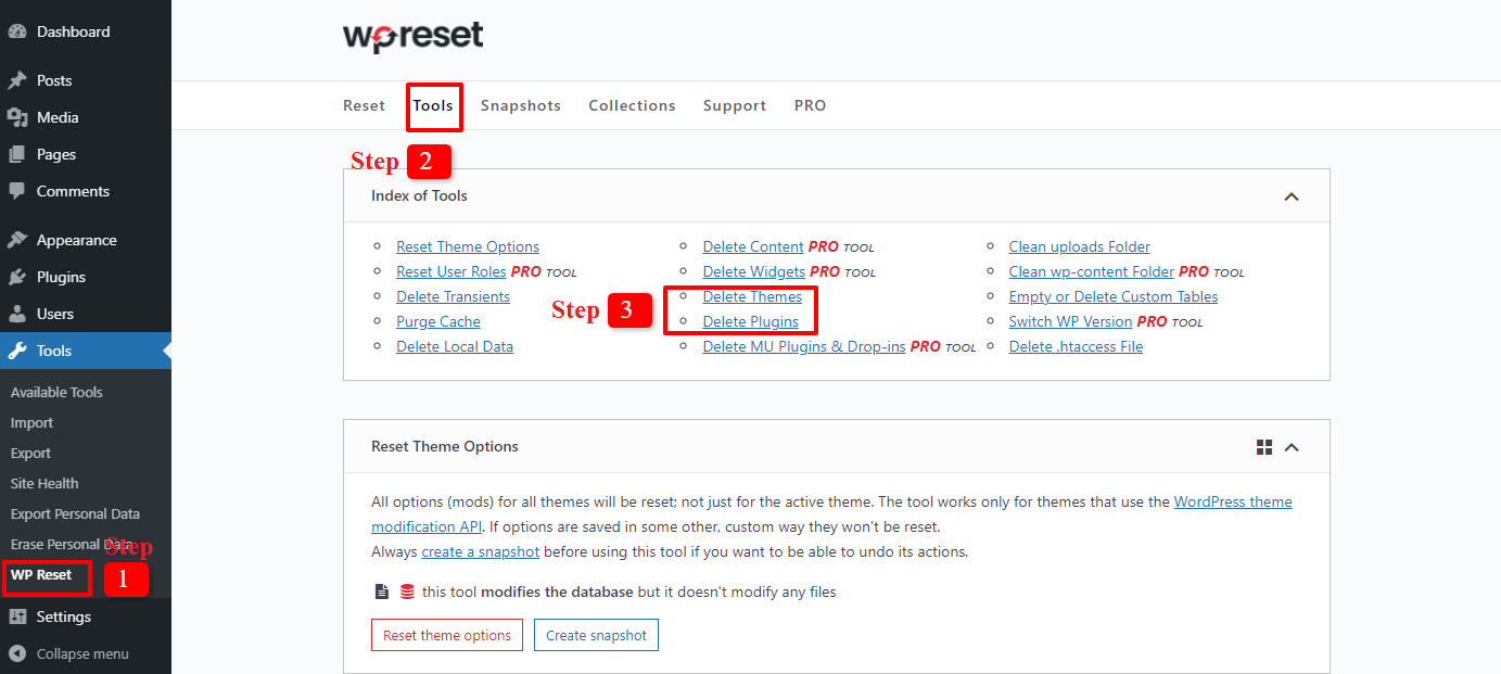 Reset A Wordpress Site 6