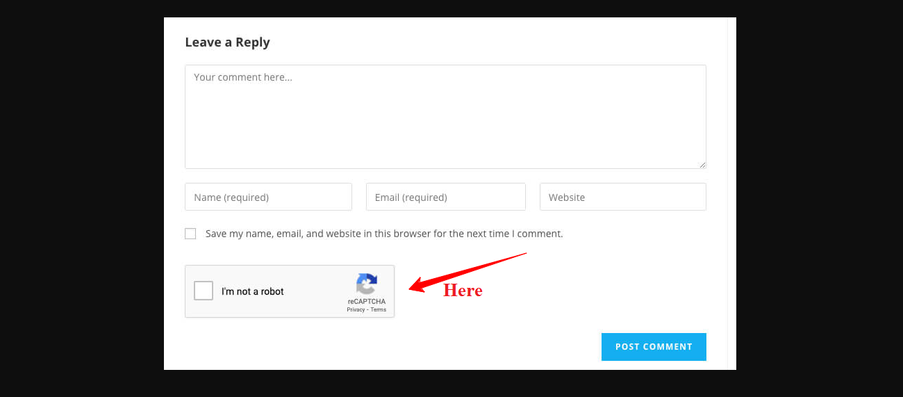 Add Recaptcha To Wordpress Comment Form 5