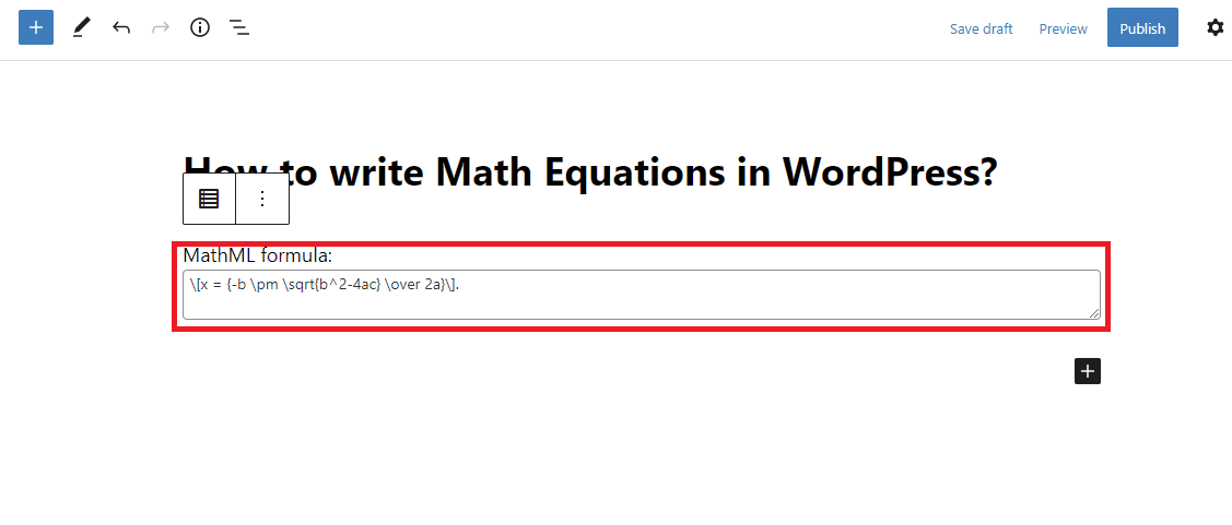  Add Math Equations In Wordpress 2