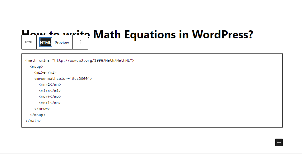 Add Math Equations In Wordpress 5
