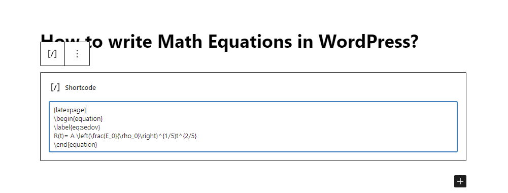 Add Math Equations In Wordpress 8