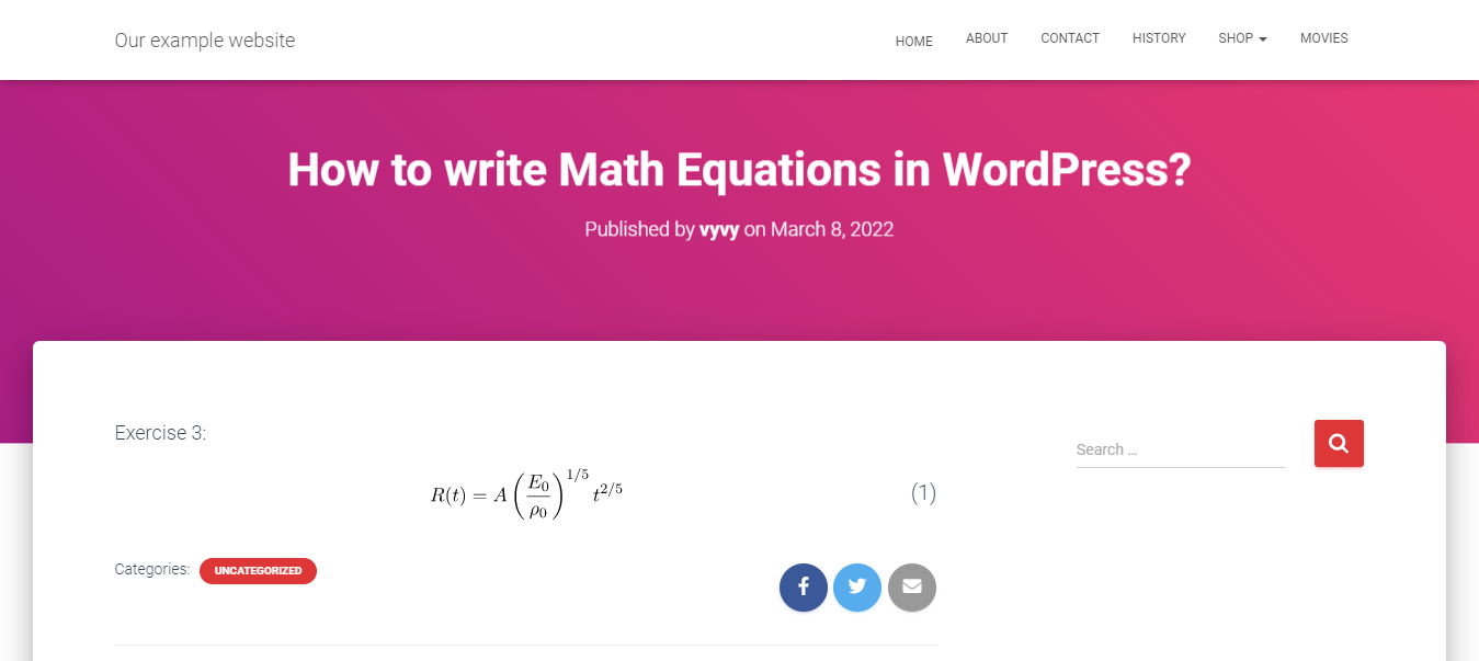 Add Math Equations In Wordpress 9