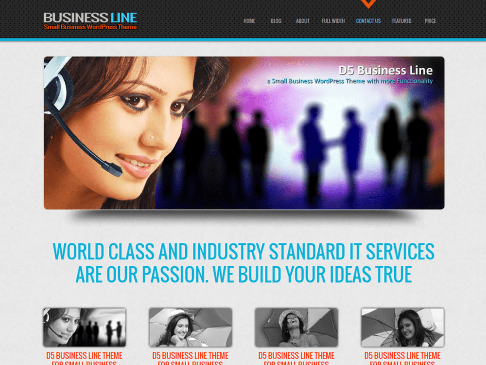 Free D5 Business Line Wordpress Theme