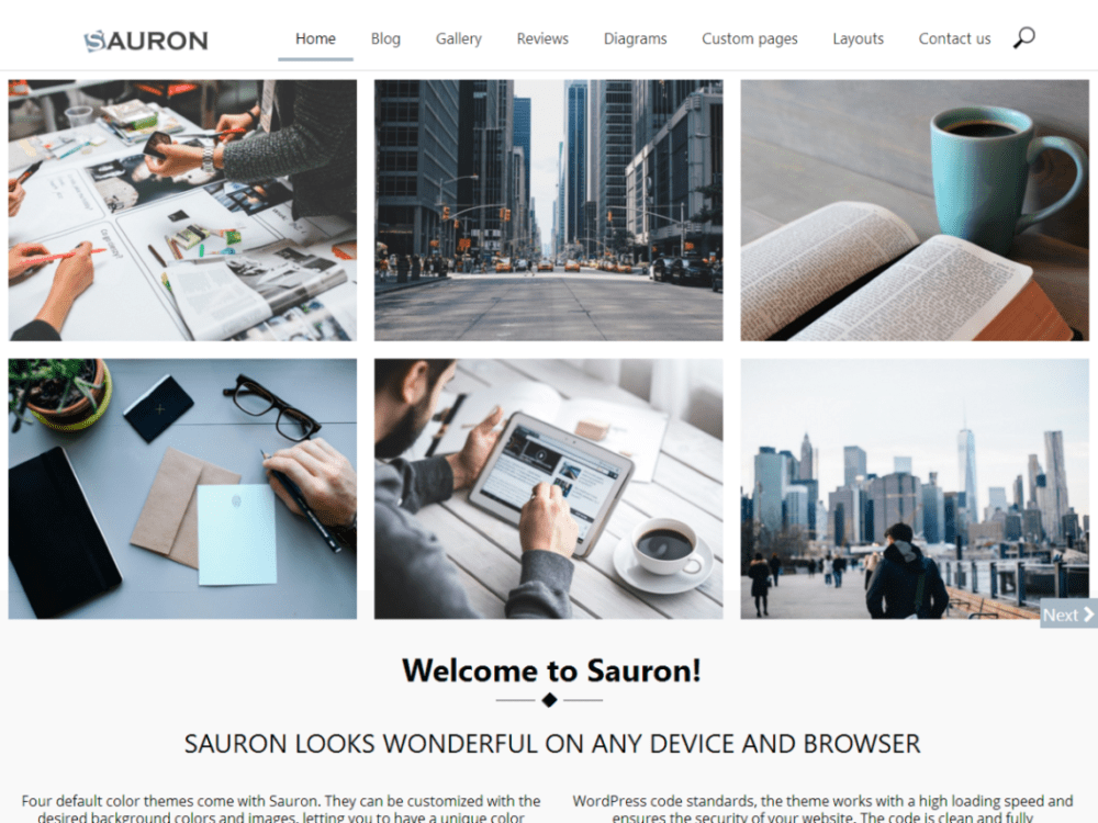Free Sauron Wordpress Theme