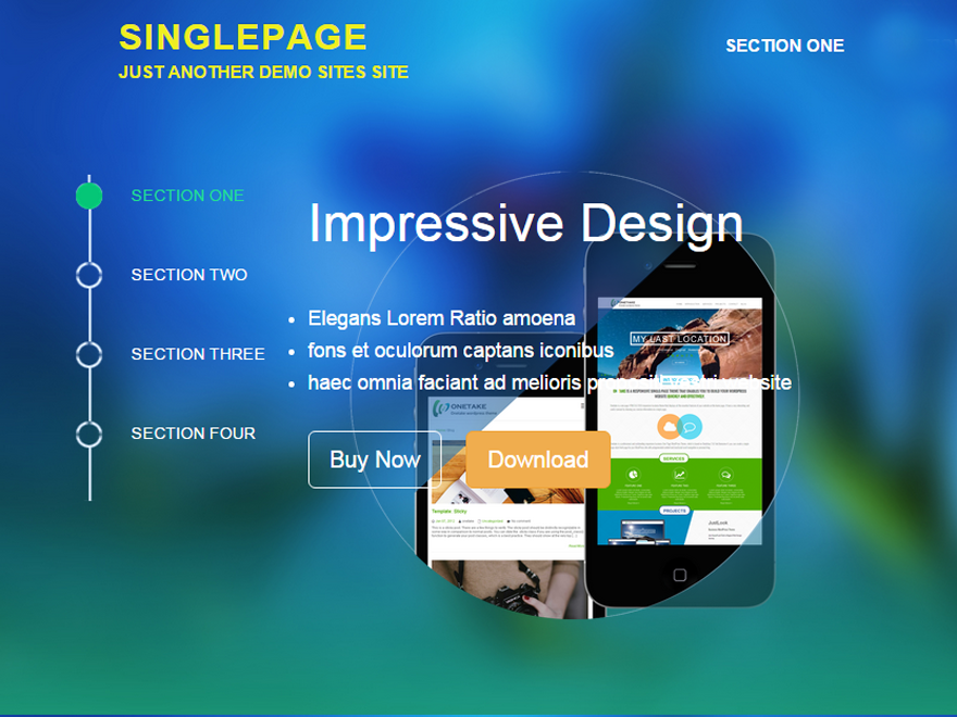 Free Singlepage Wordpress Theme