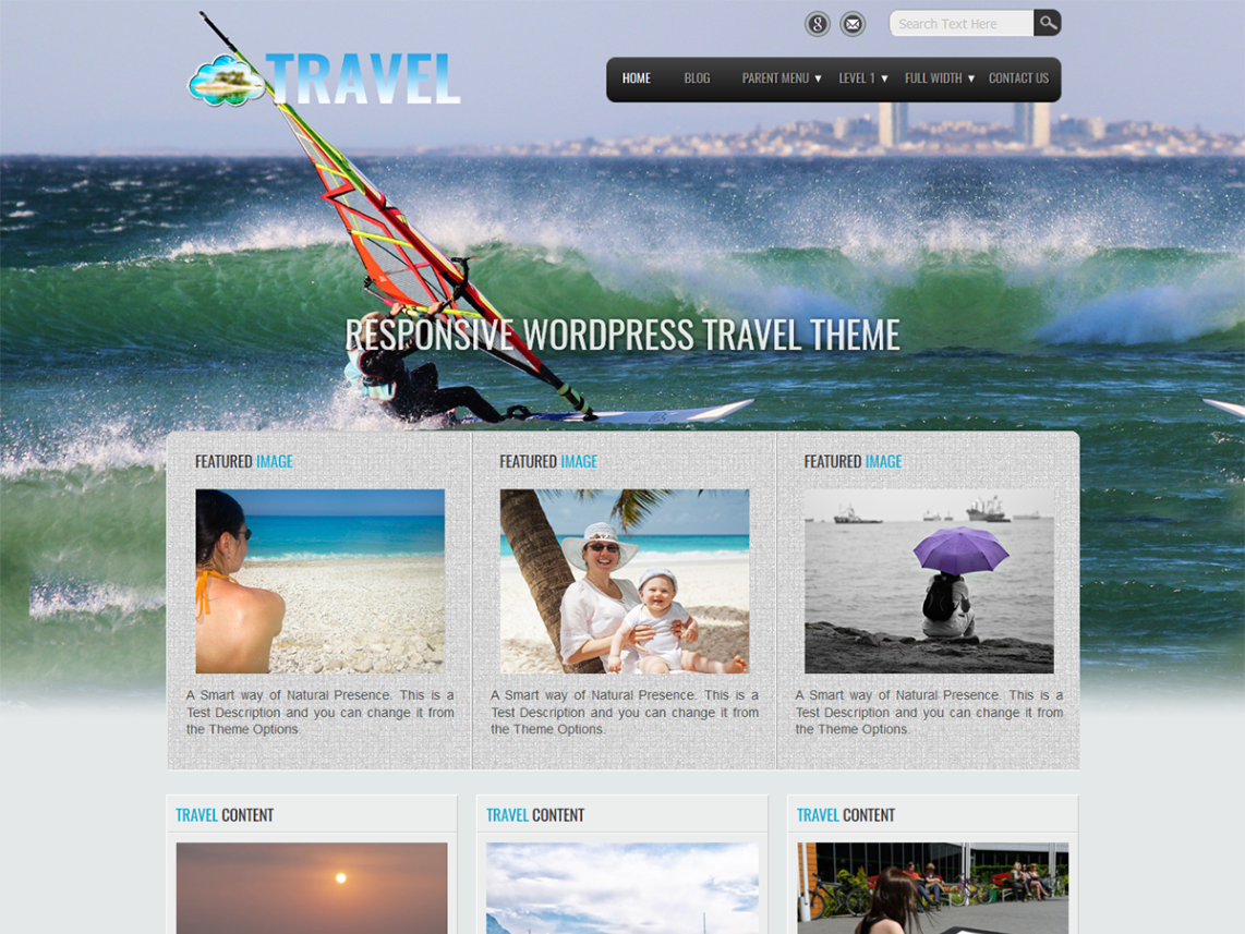 Free Travel Lite Wordpress theme