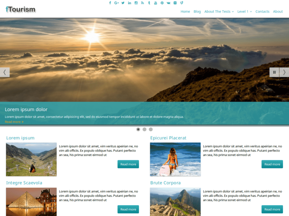 Free Ftourism Wordpress Theme