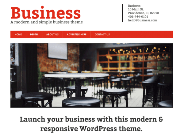 Free Modern Business Wordpress Theme
