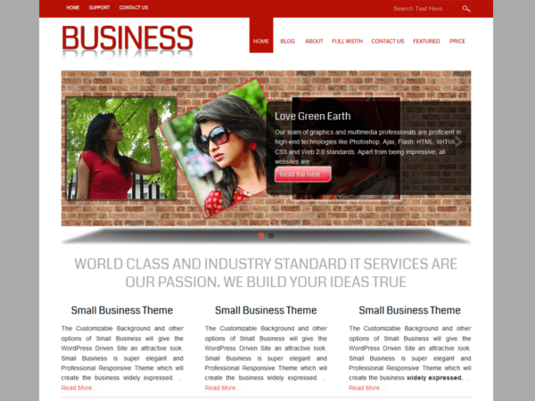 Free Small Business Wordpress Theme