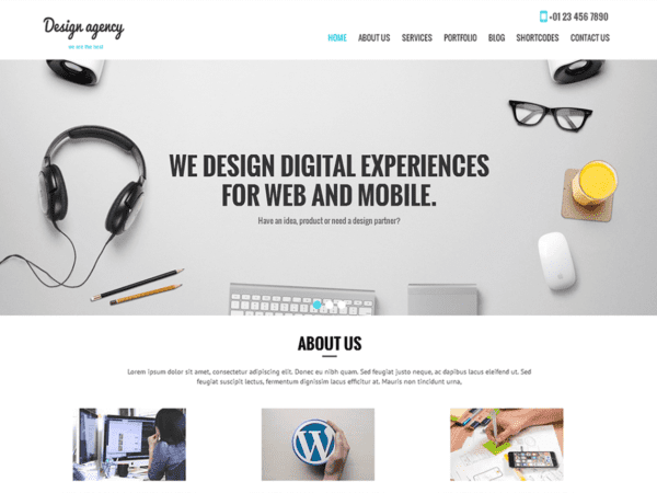 Free Skt Design Agency Wordpress Theme