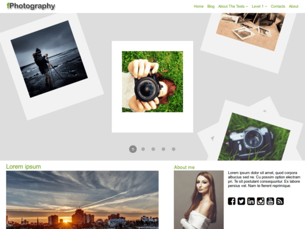 Free Fphotography Wordpress Theme