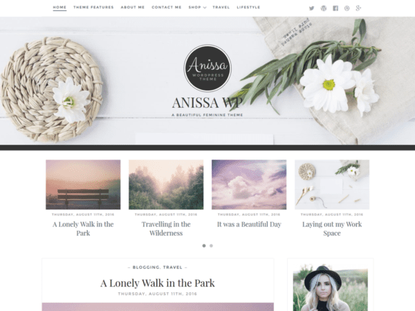 Free Anissa Wordpress Theme