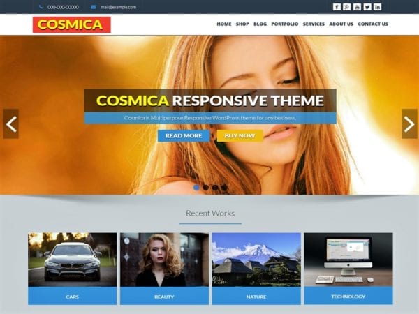 Free Cosmica Wordpress Theme