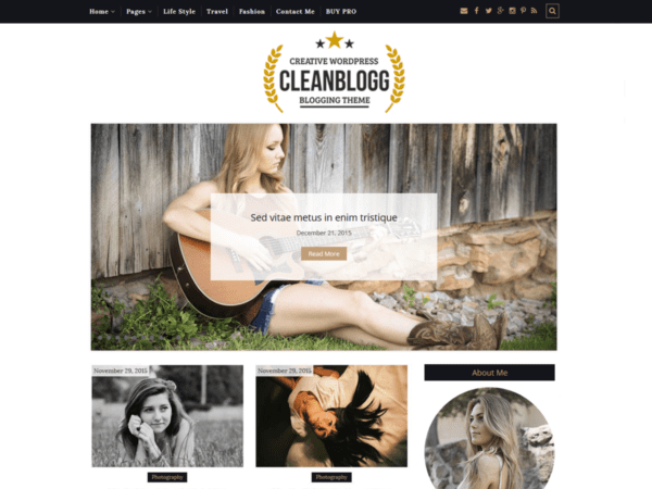 Free Cleanblogg Wordpress Theme