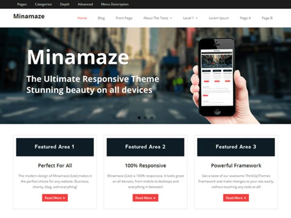 Free Minamaze Wordpress Theme
